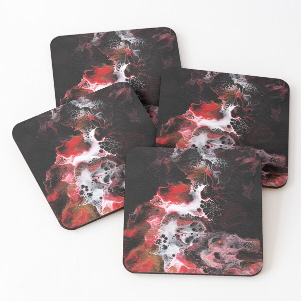 Item preview, Acrylic Pour Red Gold Dragon designed and sold by Cleave.