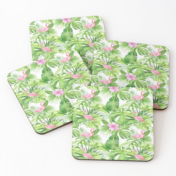 Item preview, Leaves and Pink Flamingo  designed and sold by remonss.