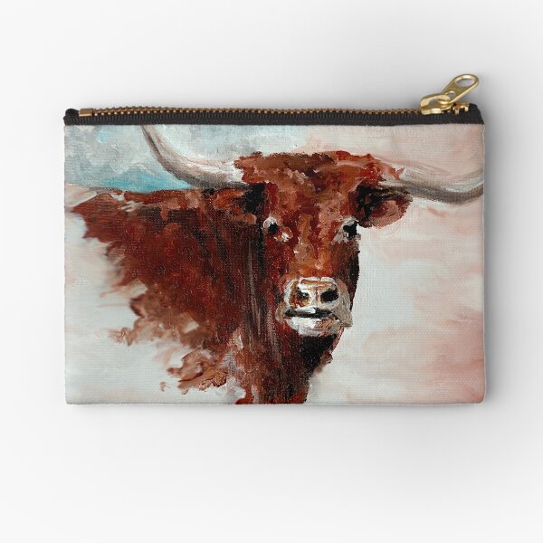 Longhorn Zipper Pouch