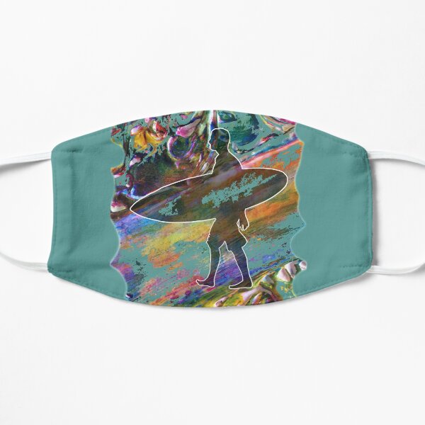 SURF IS UP COLOURFUL SURFER SILHOUETTE Mask