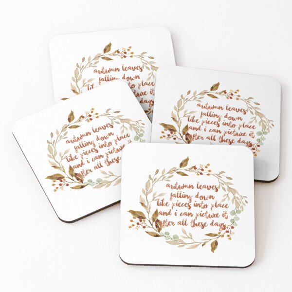 Item preview, autumn leaves all too well designed and sold by lovely-lyrics.