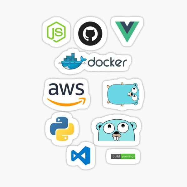 full stack dev stickers Sticker
