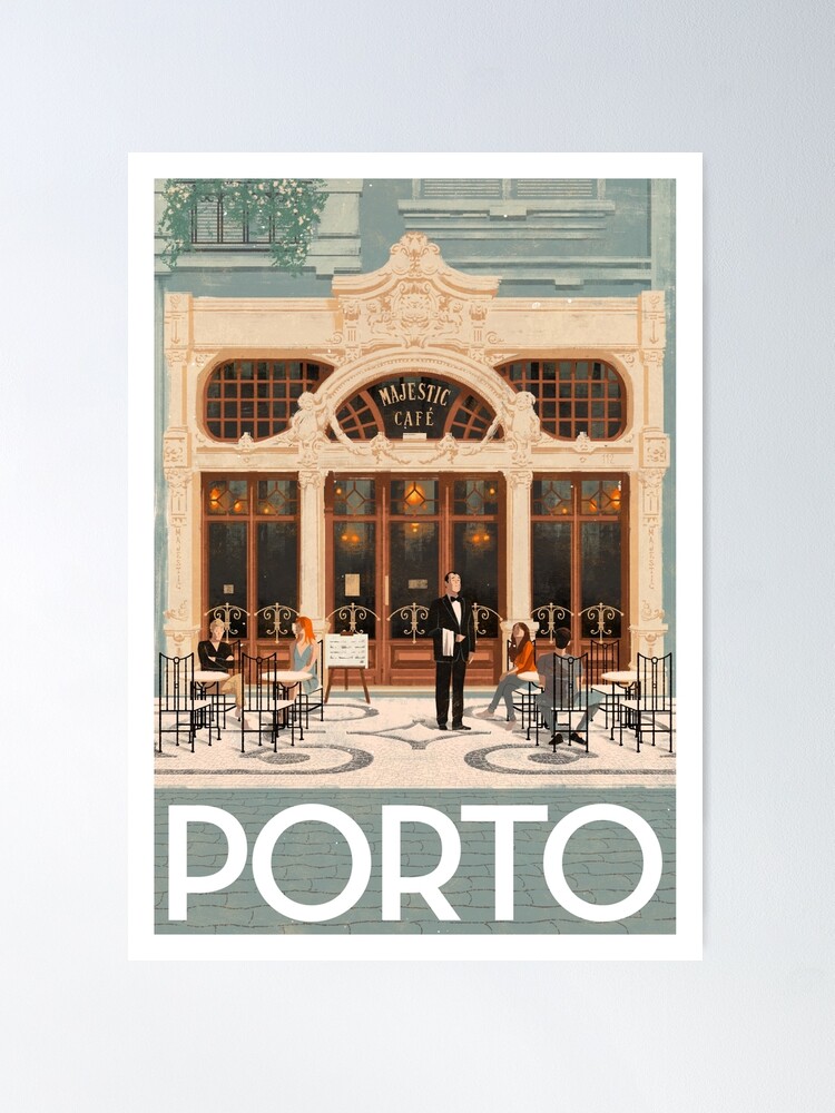 Thumbnail 2 of 3, Poster, Travel Posters - Porto Portugal Majestic Café designed and sold by ruiricardo.