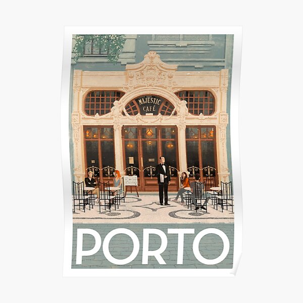 Travel Posters - Porto Portugal Majestic Café Poster