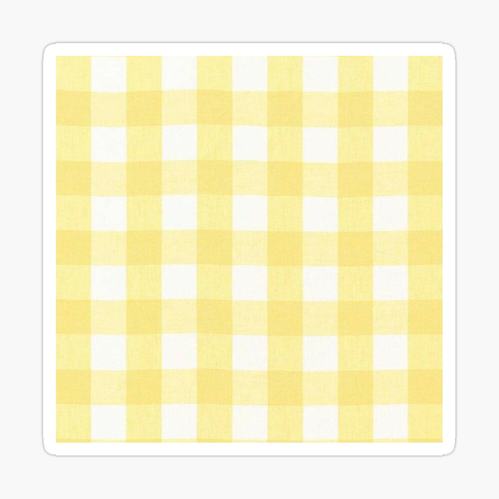 Yellow Gingham Plaid Patterns Background