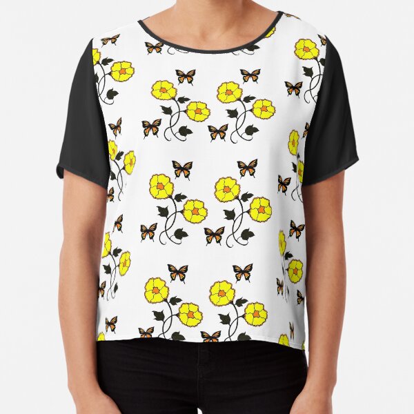 Joy of Nature in Yellow Chiffon Top