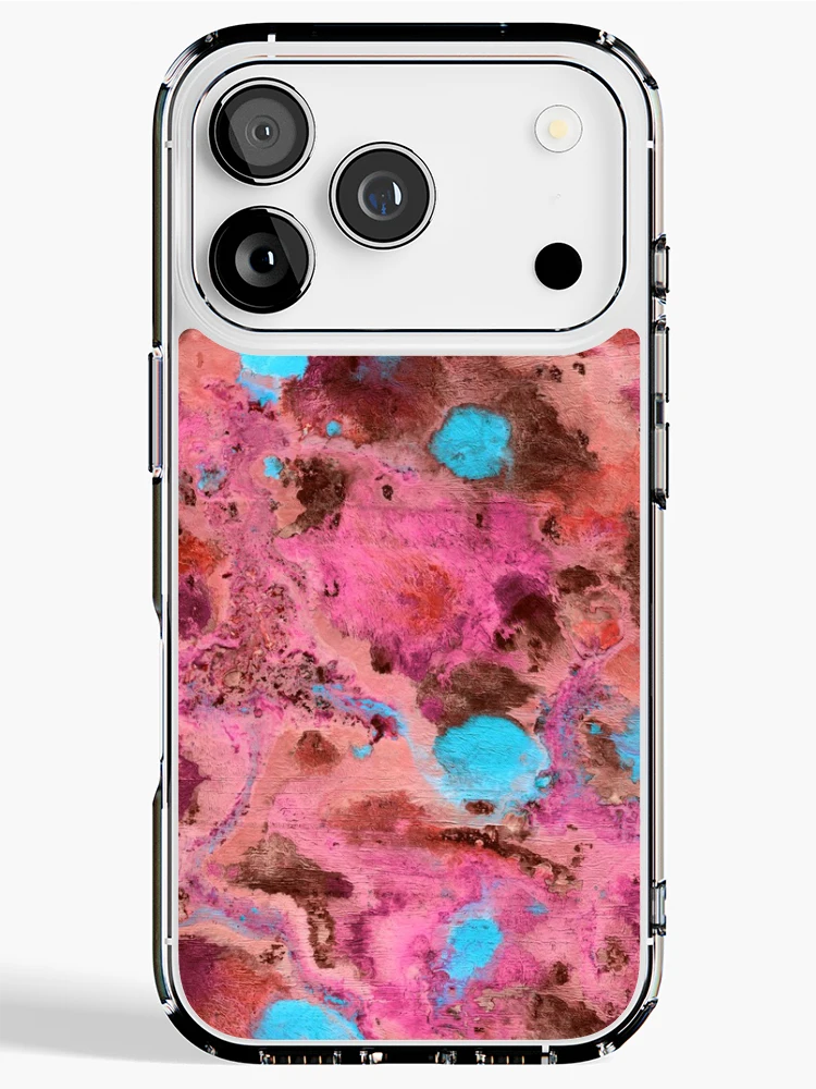 Thumbnail 1 of 5, iPhone Case, Blue Spots Abstract Pattern designed and sold by MyTribePatterns.