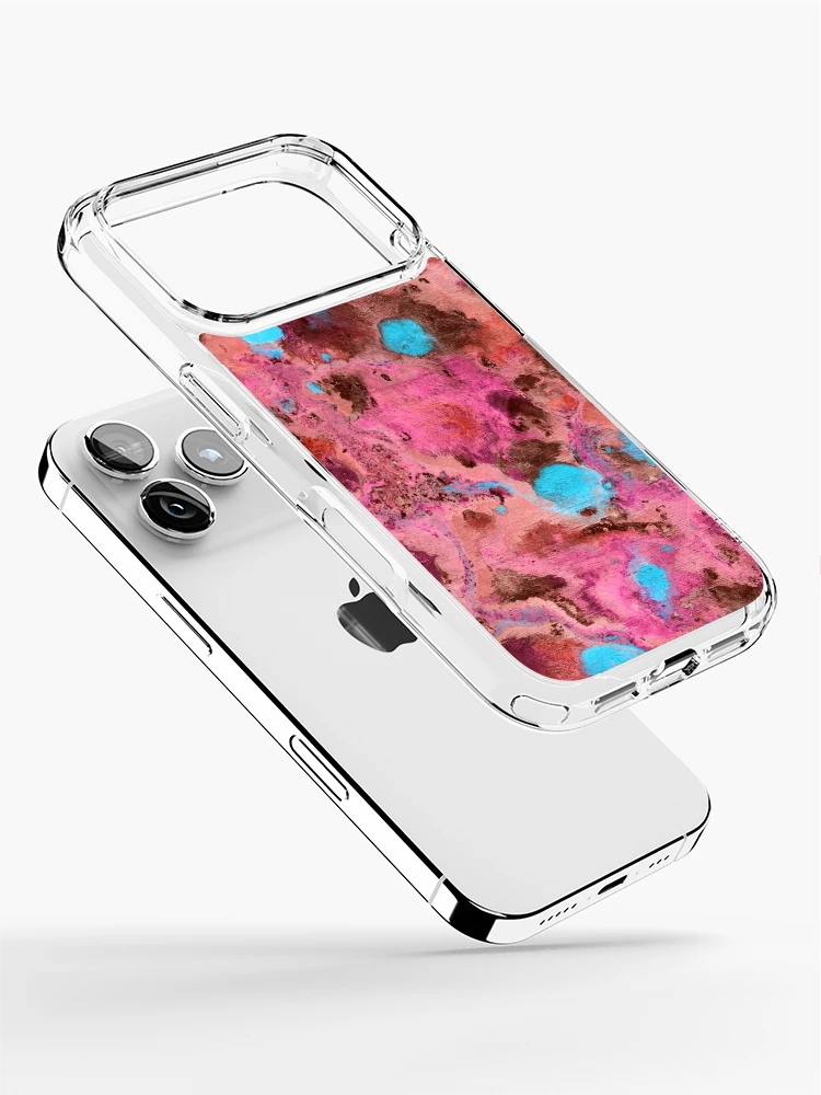 Thumbnail 2 of 5, iPhone Case, Blue Spots Abstract Pattern designed and sold by MyTribePatterns.