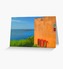 Painted scene Greeting Card