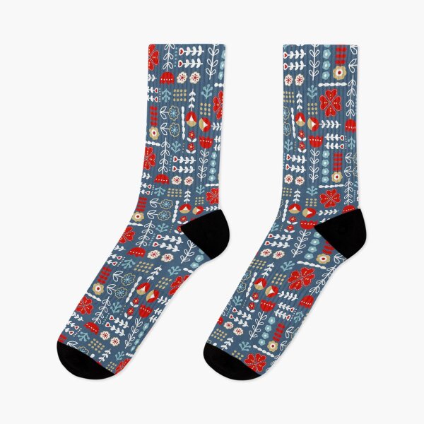 Item preview, Folk Floral Pattern designed and sold by KathrinLegg.