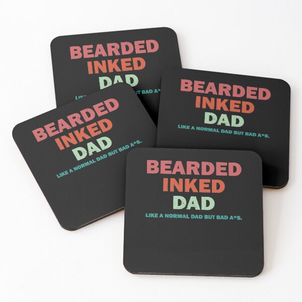 Item preview, Bearded Inked Dad Funny for Daddy PaPa Vintage designed and sold by thehafdesigner.