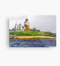 352 - COQUET ISLAND - DAVE EDWARDS - COLOURED PENCILS & INK - 2012 Metal Print