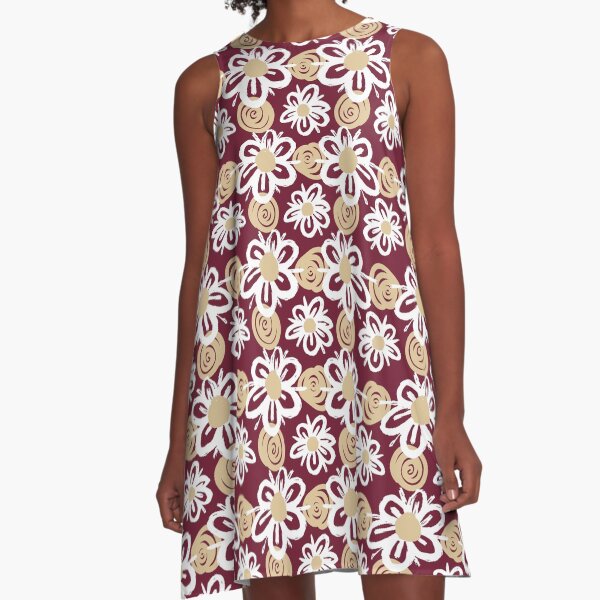 FSU - Florida Seminole Fans Gameday Coordinates A-Line Dress