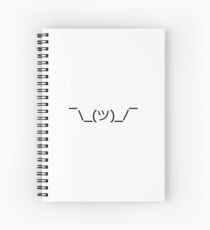 Cuaderno de espiral encogimiento de hombros
