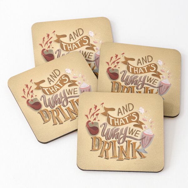 Item preview, And That's Why We Drink Illustration ATWWD designed and sold by Amber  Liu.