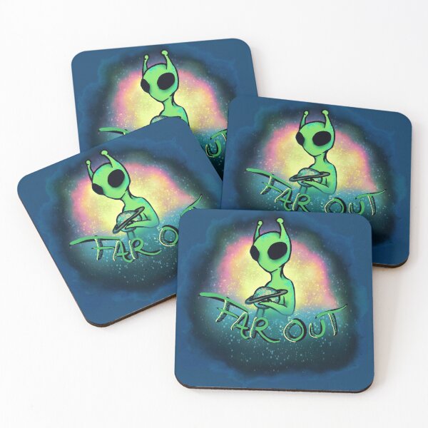 Far Out Alien 3 Coasters (Set of 4)