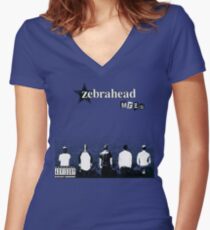 Zebrahead- MFZB Album Cover Shirt Women's Fitted V-Neck T-Shirt