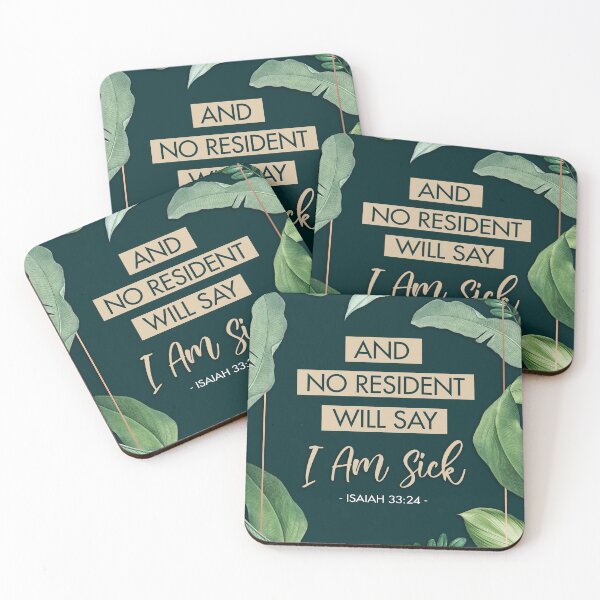 Item preview, No Resident Will Say I Am Sick Tropical Leaves designed and sold by KA DESIGNS.