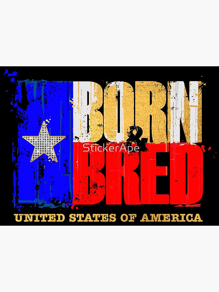 born-and-bred-usa-poster-by-stickerape-redbubble