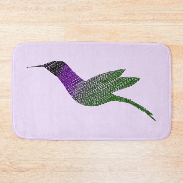 Item preview, Pretty Green and Purple Hummingbird Sketch designed and sold by Hedgie Designs.
