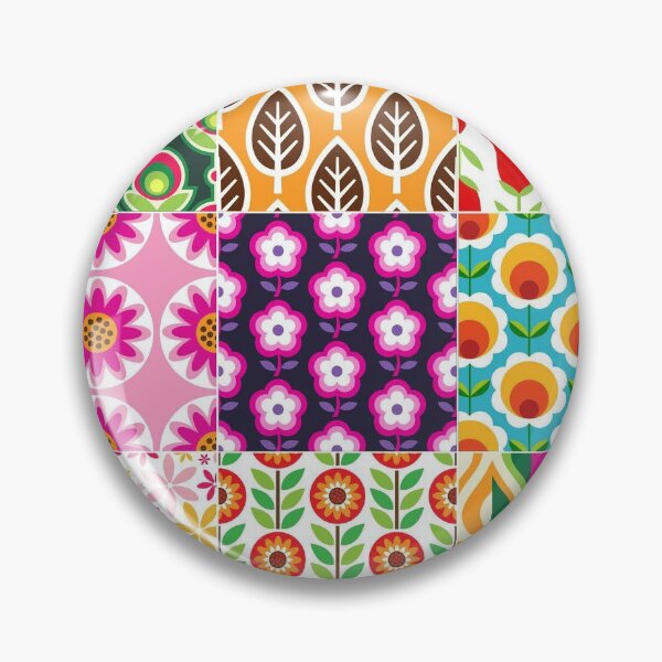 Item preview, Retro Flower tiles  designed and sold by SockSandwich.