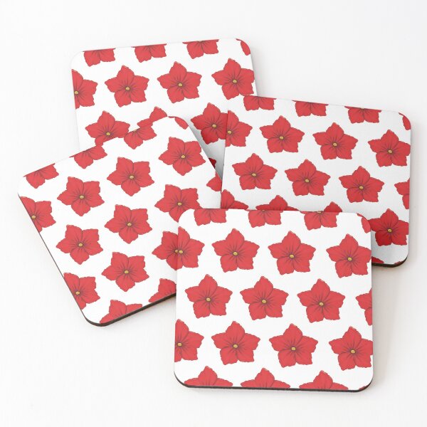 Item preview, Pretty red flowers design designed and sold by Pinnypin.