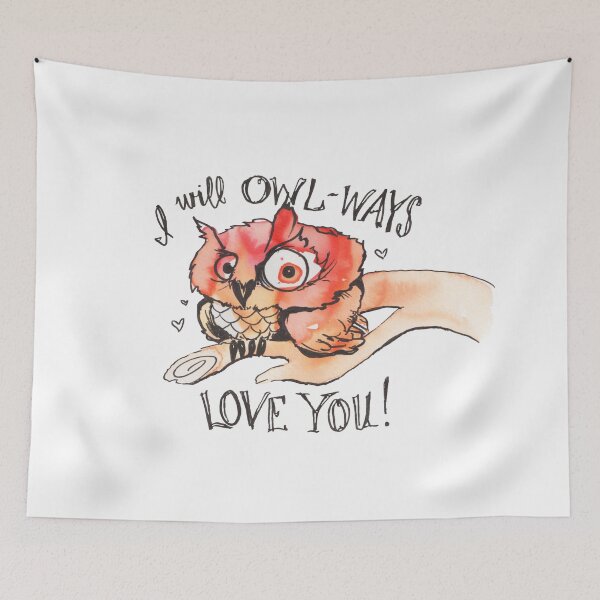 Item preview, I will OWL-WAYS LOVE YOU! designed and sold by Christy Grace.