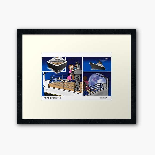 forbidden love Framed Art Print