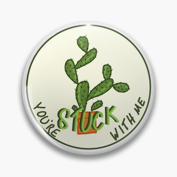 Item preview, You’re Stuck With Me- cute cactus- off white designed and sold by ashley1331.