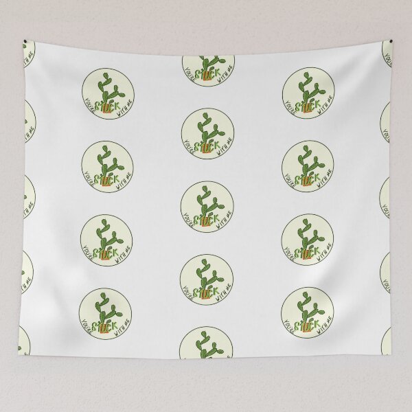 Item preview, You’re Stuck With Me- cute cactus- off white designed and sold by ashley1331.