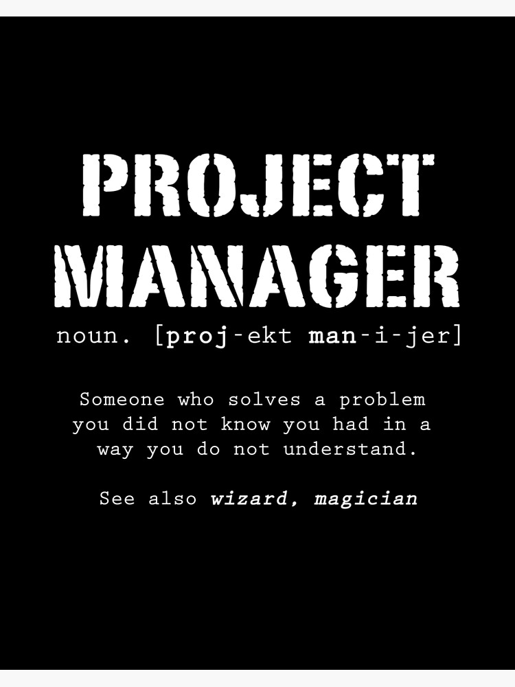 Funny Project Manager Dictionary Definition Gift