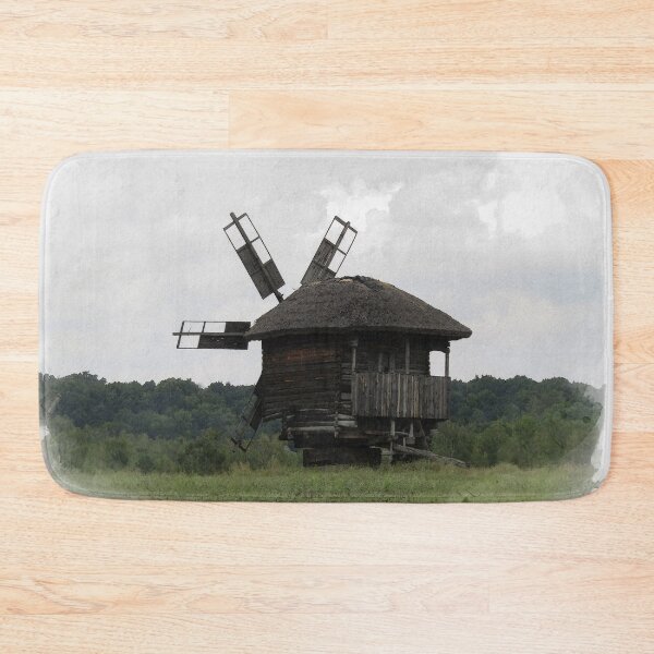Item preview, Ukraine Ancient Wooden Windmill on Meadow designed and sold by r-silver.
