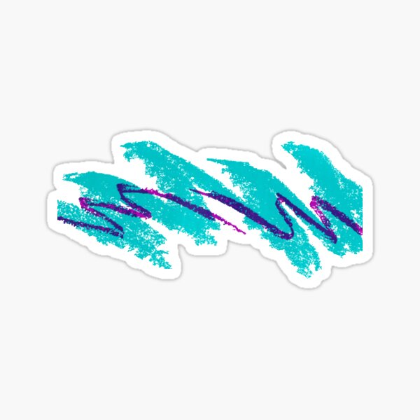 Vista previa del artículo con la obra «Años 90 ✰ ★», diseñado y vendido por heccingstickers.