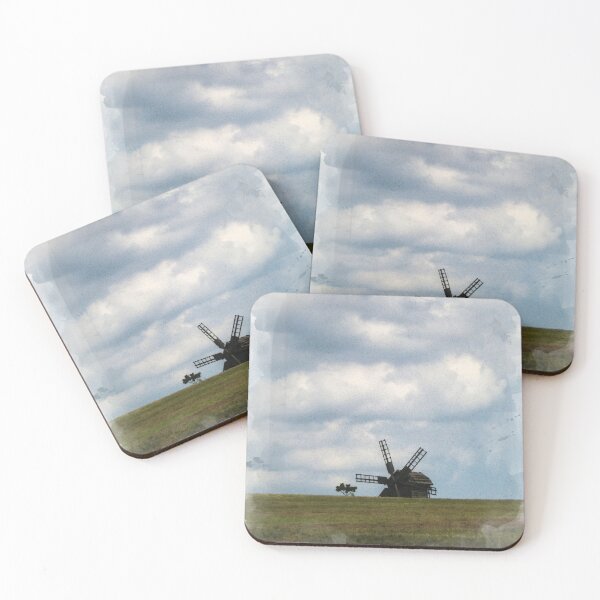 Item preview, Ukraine Ancient Wooden Windmill on Meadow designed and sold by r-silver.