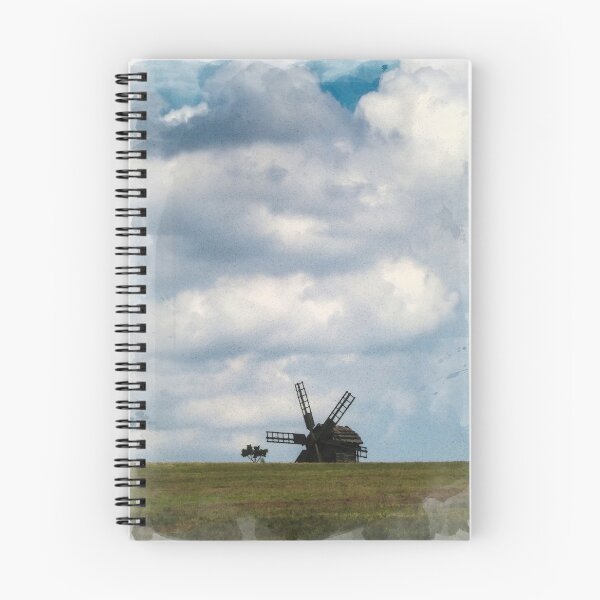 Item preview, Ukraine Ancient Wooden Windmill on Meadow designed and sold by r-silver.