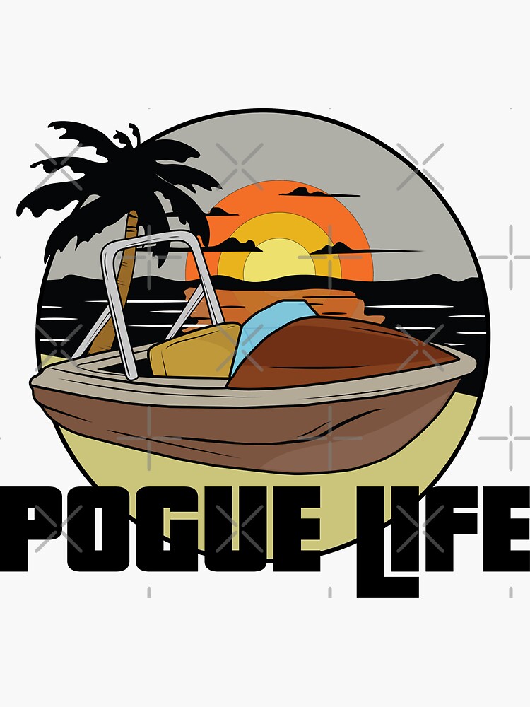 "Outer Banks - Obx - Pogue Life - John B - North Carolina" Sticker For ...