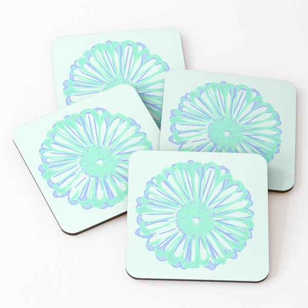 Item preview, Turquoise and Blue Daisy designed and sold by Hedgie Designs.