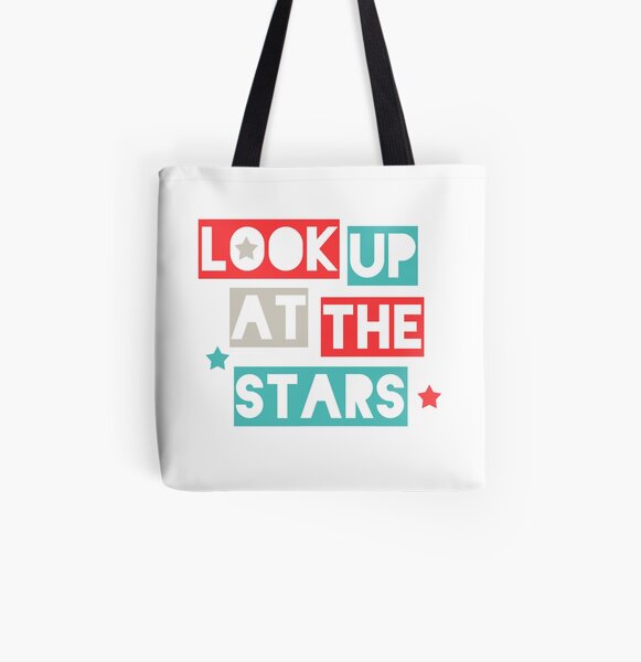 Look Up At The Stars All Over Print Tote Bag