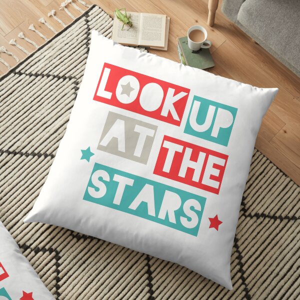 Look Up At The Stars Floor Pillow