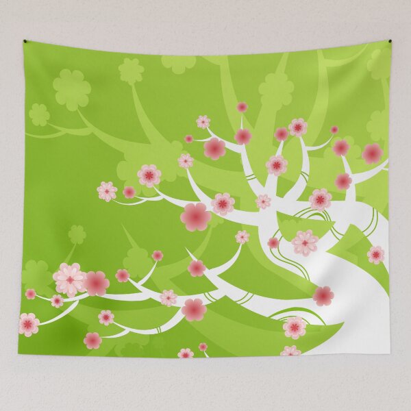 Item preview, Modernist Stylized Cherry Blossoms designed and sold by Makanahele.