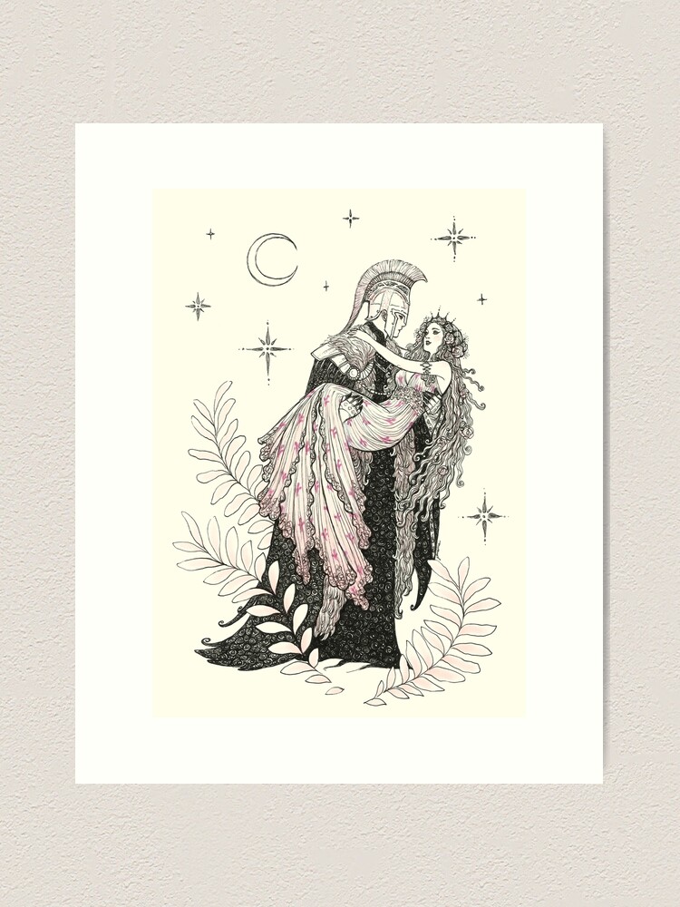 Thumbnail 1 of 3, Art Print, The Queen and King of the Underworld designed and sold by JanainaArt.