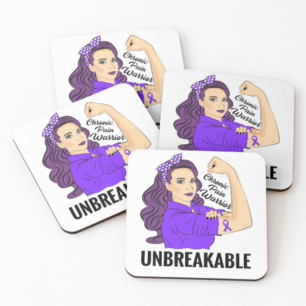 Item preview, Chronic Pain Syndrome Awareness CPS Warrior Unbreakable designed and sold by ZNOVANNA.