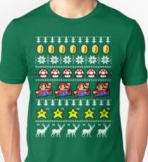 Super Mario 8-bit Ugly Christmas Unisex T-Shirt