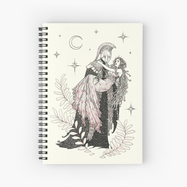 The Queen and King of the Underworld Spiral Notebook