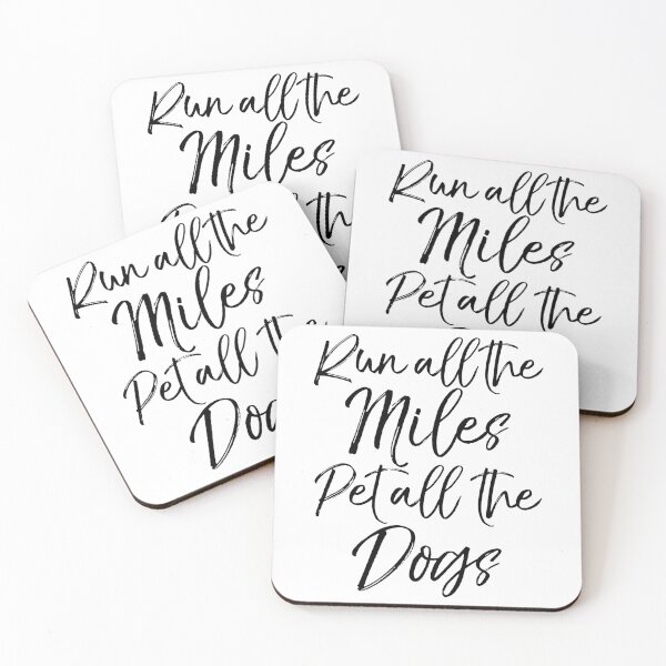 Item preview, Run all the Miles Pet all the Dogs Runner Gift Dog Quote designed and sold by TNDesignStudio.