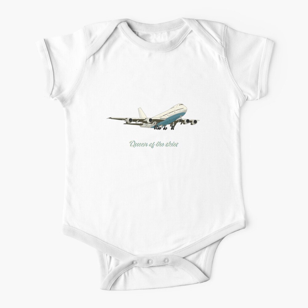 Queen Of The Skies Boeing 747 Baby One Piece By Mimietrouvetou Redbubble