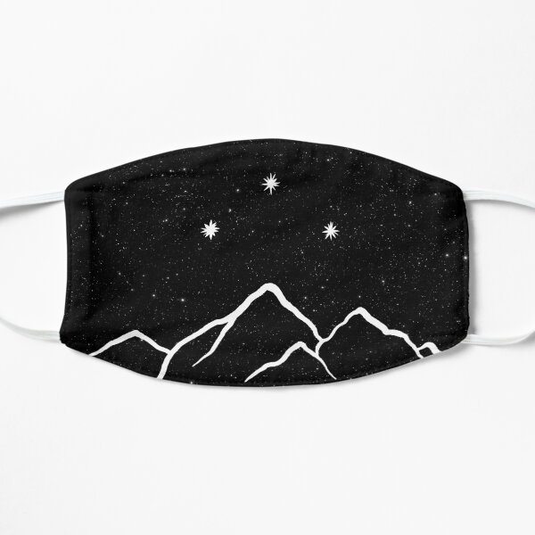 Night court - starry black and white Mask