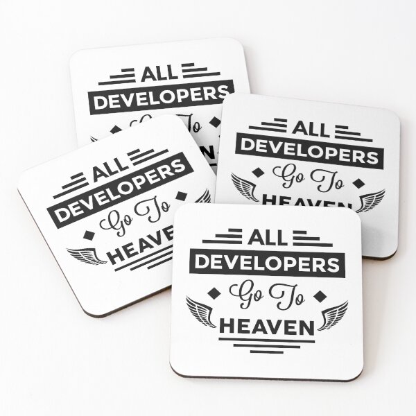 Item preview, All Developers Go To Heaven designed and sold by TheArtism.