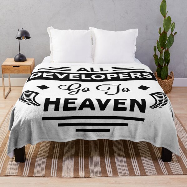 Item preview, All Developers Go To Heaven designed and sold by TheArtism.