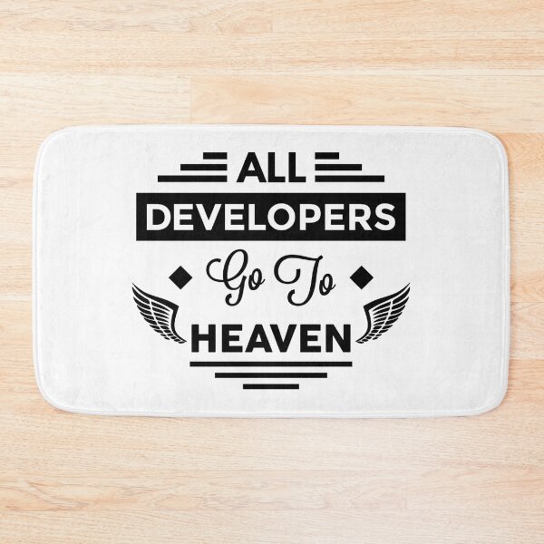 Item preview, All Developers Go To Heaven designed and sold by TheArtism.